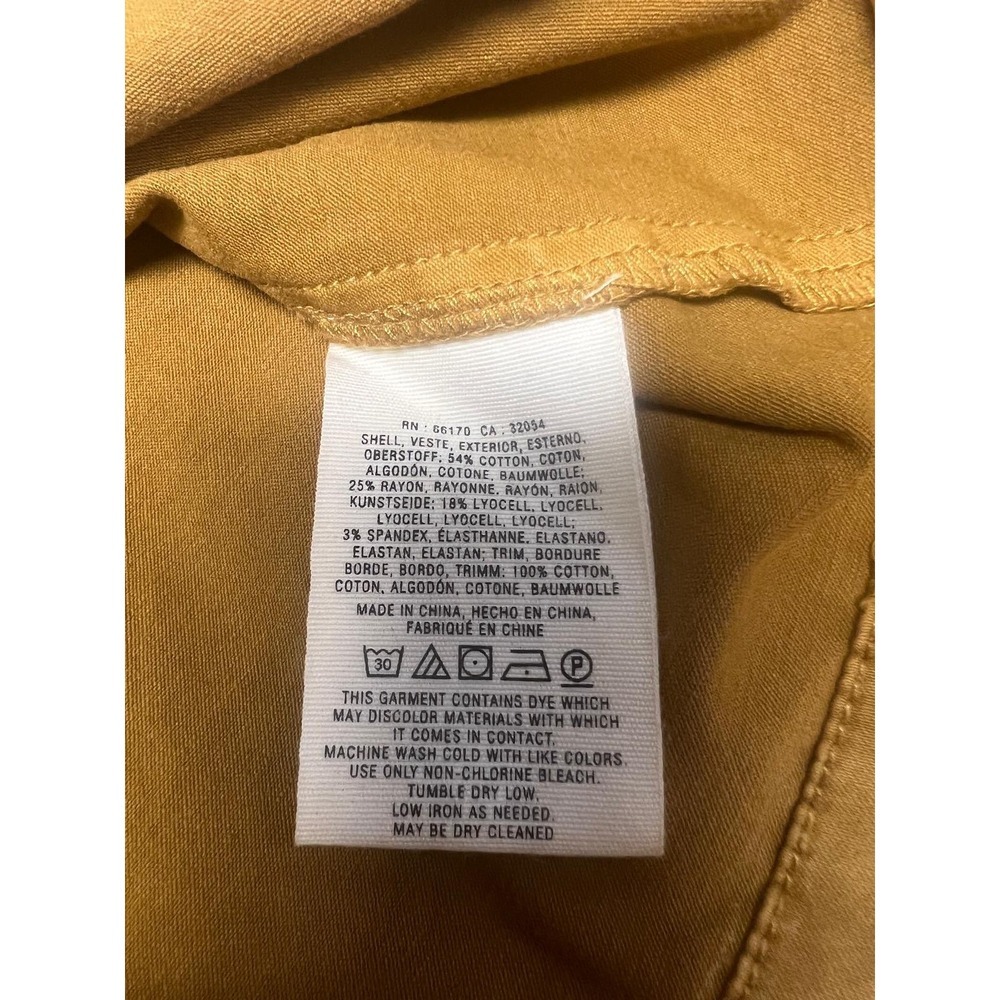 Pilcro and the Letterpress Utility Skirt Womens 2 Mustard Yellow Excellent Cargo - Picture 7 of 11